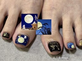 お月見ネイル