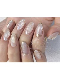 ストーンキラキラネイル