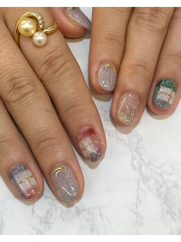ネイルサロン ロゼオ(Nail salon Roseo)/定額Nail ¥6990~/長さ出し+¥3300