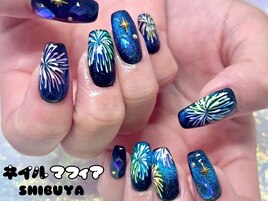 花火ネイル/夏ネイル