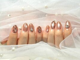 Vカットドットネイル