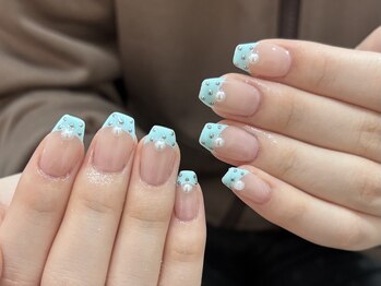 ベルネイル 池袋(Belle Nail)/フレンチ、ミラードット