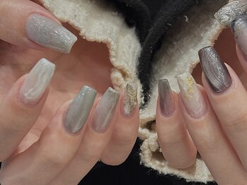 フィロンネイル 京都店(filonnail)の写真/"こだわりぬいたさりげなさ"を。インク/色混ぜ等ニュアンス特化のデザインが豊富【定額ニュアンス￥7500～】