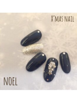 クリスタルネイル ボンベルタ橘店(CRYSTAL NAIL)/クリスマスネイル