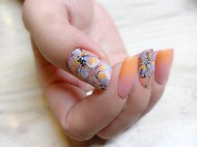 アミュリー ネイル アトリエ(Amury nail atelier)/フラワー マット グラデーション