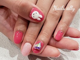 3Dネイル×キャラクター×ハート