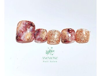 アネモネ(ANEMONE)/ニュアンス大理石ネイル☆