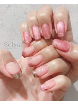 ソルシア(Solsia)の写真/【蒲田】なんと!最安ラメグラ¥3250★☆定額ネイルオフ無し¥4900～★アートたっぷり♪写真持ち込み◎