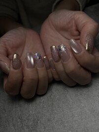 *+.トレンド/:*+.押し花ネイル♪