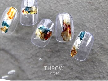 スロウ(THROW)の写真/【京都駅スグ】ショートネイルに映えるニュアンスdesignならお任せ♪自爪を傷めないフィルイン施術◎