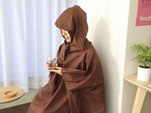 ホットドリンク付きのよもぎ蒸しメニューもご用意しております☆