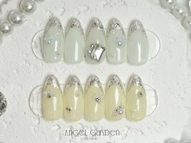 春パステルガラスフレンチ