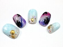 クリスタルネイル プレミアム イオンモール鹿児島店(CRYSTAL NAIL PREMIUM)/夏色ネイル