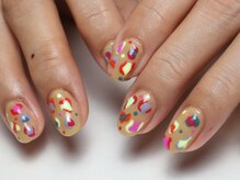 クロ(KURO)/ヒョウ柄/柳津ネイルサロン