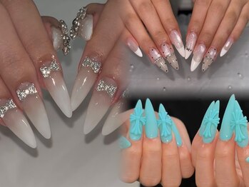 アイネイルズ 横浜WEST店(I-nails)の写真/【10本長さ出し】自爪が短い方やイベントに向けて長さを出したい方におすすめ！一本から施術可能◎