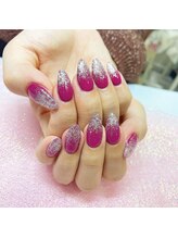 シャンディー(Shandy)/ラメグラデーション＋アート