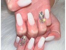 アトリエ ペーニクルス(Atelier Peniculus.)/ワンカラー　ビジューネイル