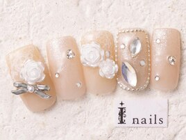 ガーリー薔薇リボン