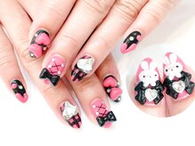 ネイルコレクション ピンク(Nail Collection Pink)/ジェル定額￥9990★3Dうさぎ