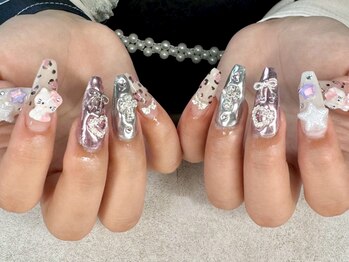 オクトネイル 茅ヶ崎(oct.nail)の写真/やり放題スカルプならoct.にお任せ♪【 持ち込み★無制限やり放題 ¥14,900】パーツ持ち込みもok!