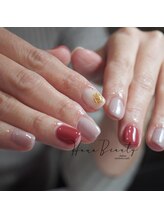 ハナビューティ アシヤ(Hana Beauty Ashiya)/ショートネイルにパーツon♪