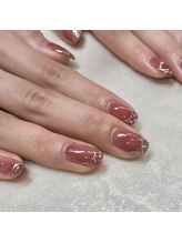 ネイル ワン/シェルフレークフレンチネイル