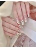 No1【チップ長さが出し】シンプルデザインか/パーツ付け放題　9,900円