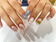 ジェミーネイル シンジュク(Jemiy nail shinjuku)/【Nana】日焼けぷっくり花¥10460
