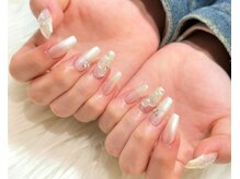 ネイルアンドアイラッシュスタジオ シュシュ(chouchou)/パール×アート　トレンド