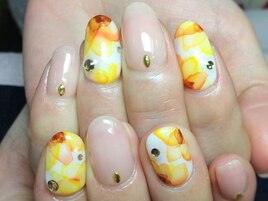 手描きのお花がポイント♪