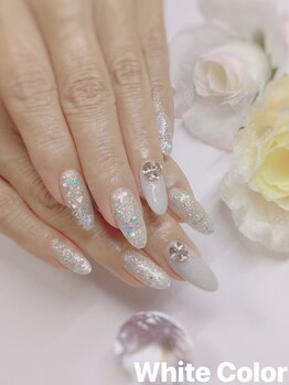 ホワイトカラー(White Color)/選べるナチュラルアート♪