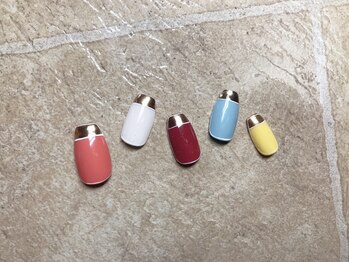 ネイルアンドアイラッシュサロン エスポアール(nail&eyelash salon espoir)/カラフル♪ ハンド 90分コース