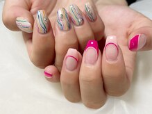 サロンドフォーエイチ(salon de 4H)/個性派ピンクちぐはぐデザイン☆