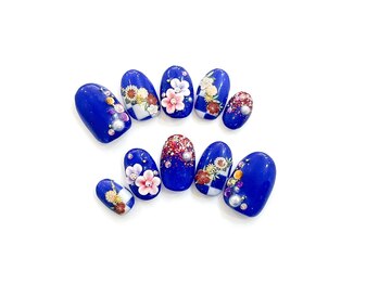 ネイルコレクション ピンク(Nail Collection Pink)/オーダーチップ★和風：和柄