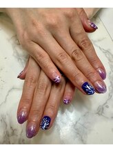 ネイルベース ネイル ケア サロン ミウラ(miura)/夏祭りネイル