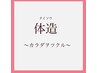【山本限定】”体造・極~タイソウ・キワミ”揉みほぐしボディケア