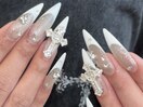 マグネット×白フレンチ