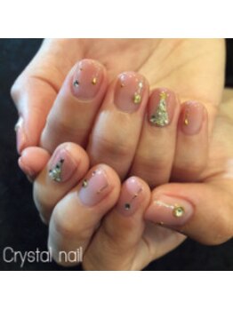 クリスタルネイル ボンベルタ橘店(CRYSTAL NAIL)/クリスマスネイル
