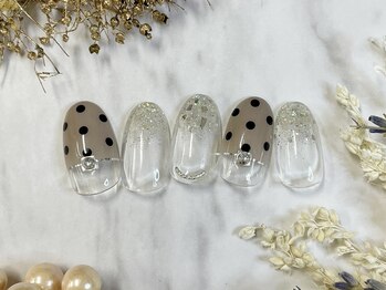 プティリボン 武蔵小金井店(PetitRibbon)/定額Design ドットフレンチ