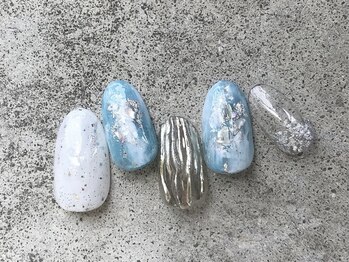 ネイルドッグ(NAIL DOG)/シルバーアートネイル♪