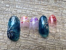 アルク バイ ネオリーブ 荻窪店(arc by neolive)/8月定額　お祭りネイル
