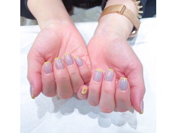 ヘアアンドネイル ミューズ 新浦安店(HAIR&NAIL MUSE)/ネオンスキニーフレンチオーロラ