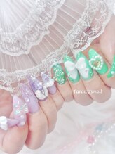 ファラウェイネイル(Faraway nail)/3Dリボンアート人気☆