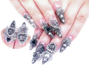 ネイルコレクション ピンク(Nail Collection Pink)/スカルプ放題★ロング♪ゴテゴテ