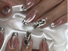 サロンド エルム(salon de elm)/ガラスフレンチネイル