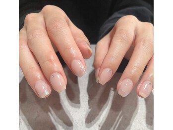 ネイルアンドブライダルエステ ベルム(Belm)/オーロラミラーフレンチ