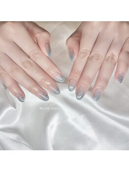 リッシュ トロワ(RICHE trois)/夏色!爽やかブルーラメグラ