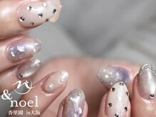 ノエル(Noel)/ホワイトドット シェルネイル