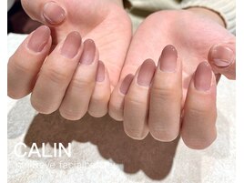 くすみピンクグラデ