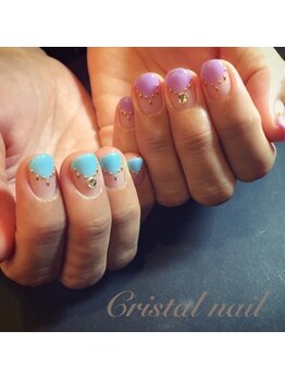 クリスタルネイル ボンベルタ橘店(CRYSTAL NAIL)/フレンチネイル